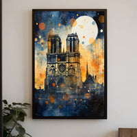 Notre-Dame Surreal Dreamscape Abstract or Artistic Poster