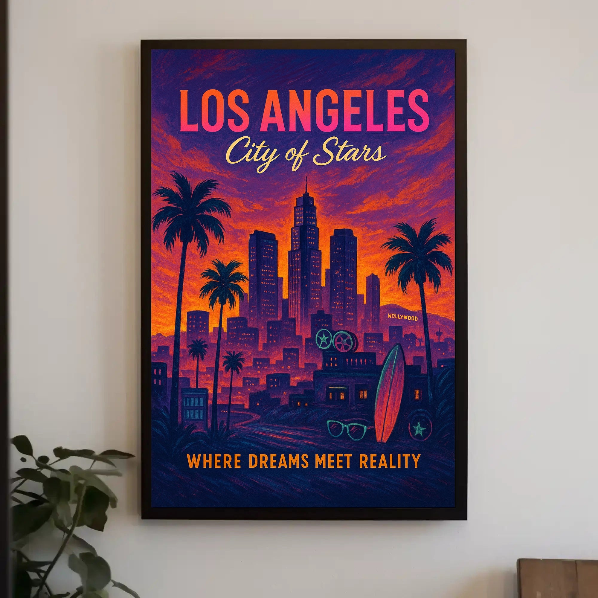 Los Angeles Dreamscape: Enchanting Cityscape Urban or Cityscape Poster