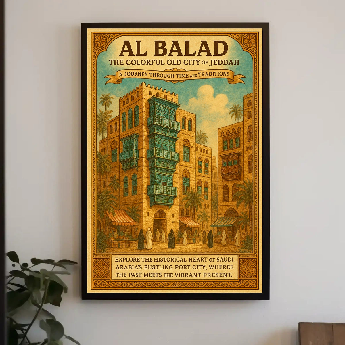 Al Balad The Colorful Old City Of Poster