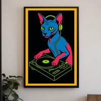 Dj Cat Vibes Poster