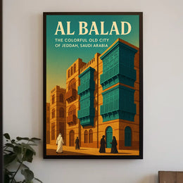 Al Balad The Colorful Old City Of Poster