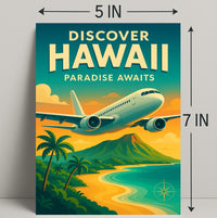 Discover Hawaii Vintage Travel Poster PosterGoat