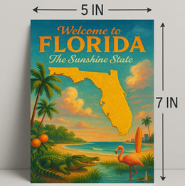 Welcome to Florida The Sunshine State Poster PosterGoat