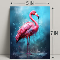 Vibrant Flamingo Art Poster