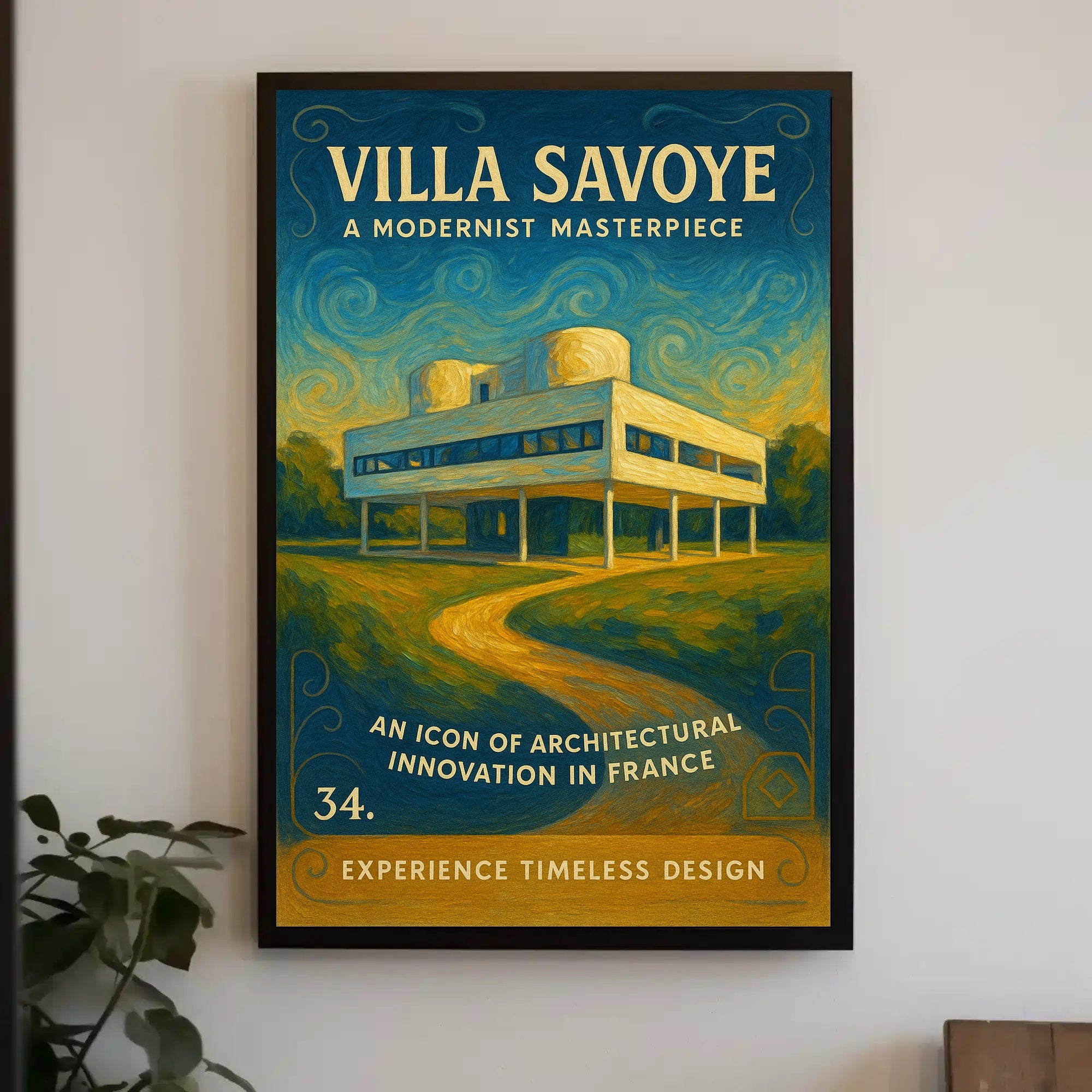 Villa Savoye A Modernist Masterpiece Poster PosterGoat