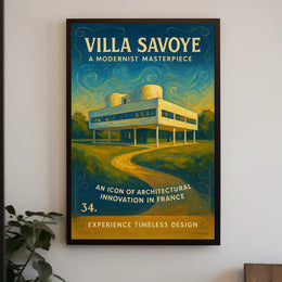 Villa Savoye A Modernist Masterpiece Poster PosterGoat