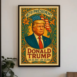 Donald Trump Triumph of the 47th Presidency Poster