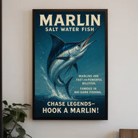 Marlin Adventure Sports Poster PosterGoat