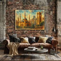 Beirut Landmarks Poster
