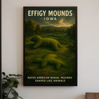 Effigy Mounds Of Iowa Poster
