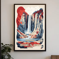 Hierve el Agua Vintage Travel Poster