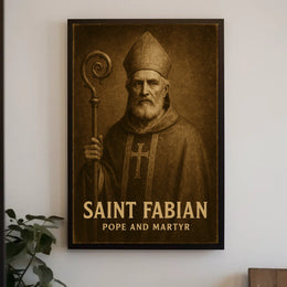 Saint Fabian Pope And Martyr Poster