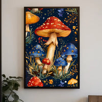 Enchanted Mushroom Forest Fantasy or Mythology Poster