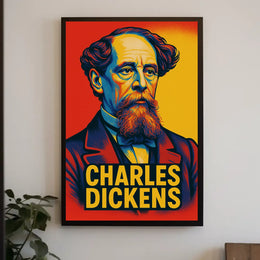 Charles Dickens Portrait Poster