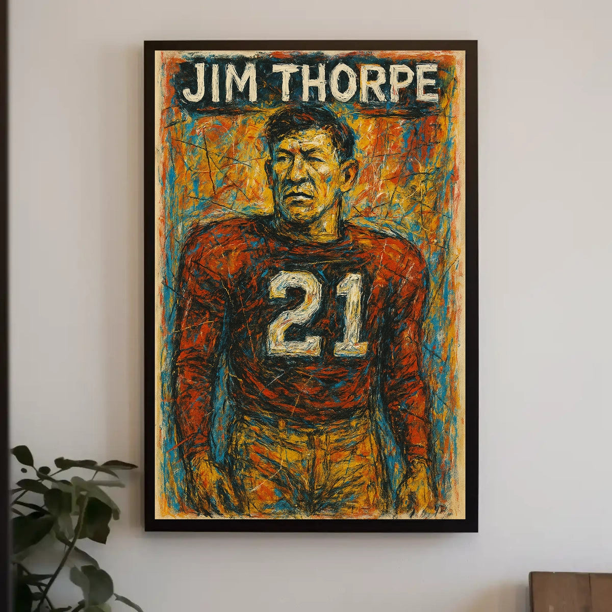 Jim Thorpe Legendary Athlete Poster