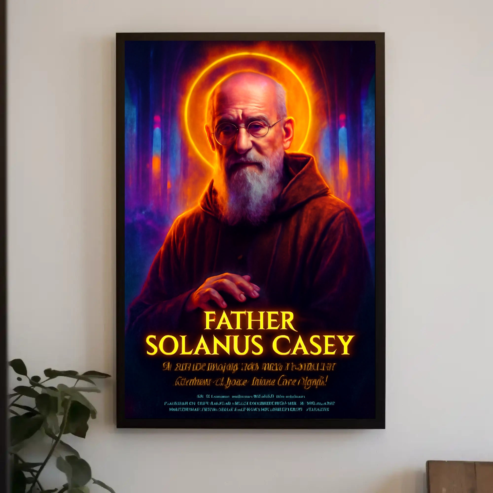 Father Solanus Casey Inspirational Religious Artwork Poster PosterGoat