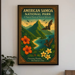 American Samoa Tropical Escape National Park Poster