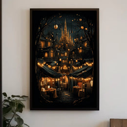 Enchanted Night Market Poster