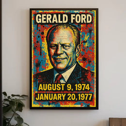 Gerald Ford Presidential Tenure Poster