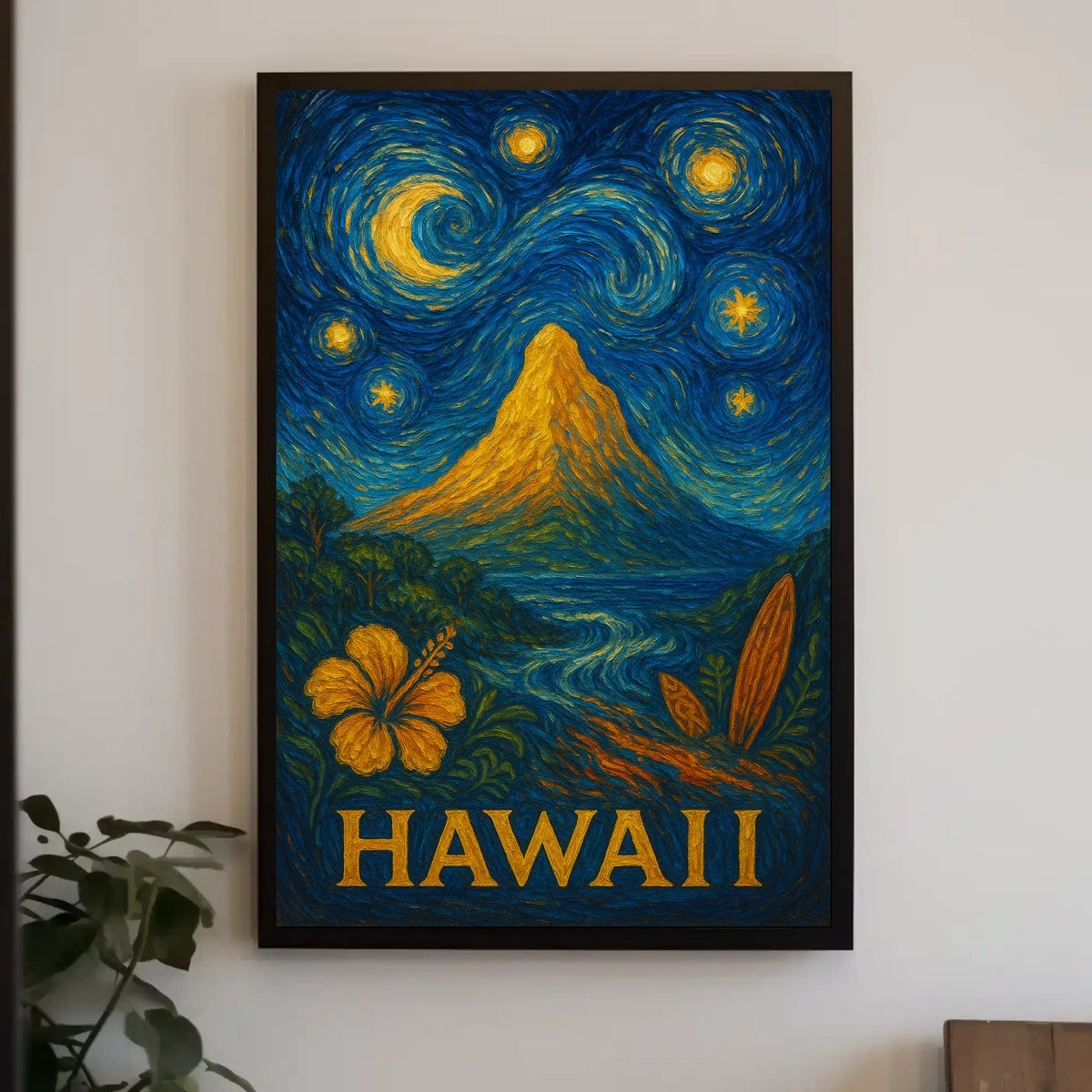 Starry Night in Hawaii Poster