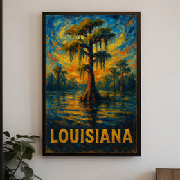 Louisiana Landscape Poster