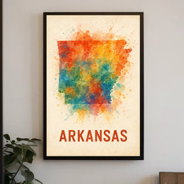 Arkansas State Art Poster