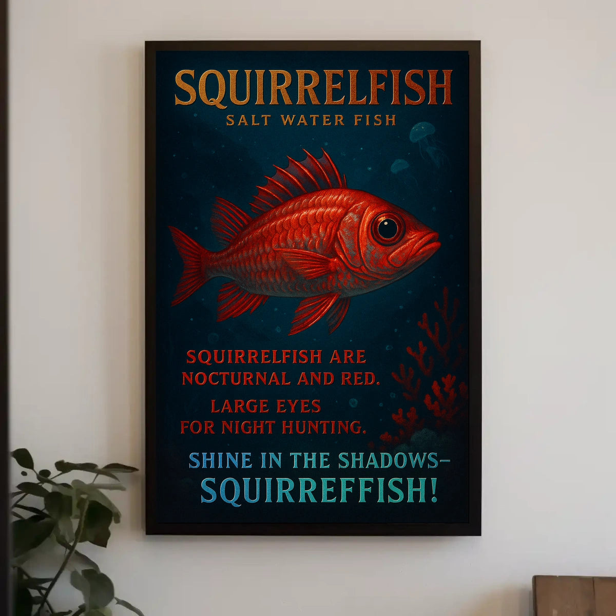 Squirrelfish Nocturnal Wonders Poster