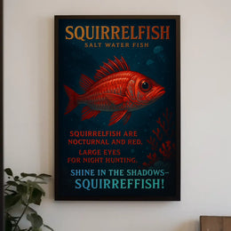 Squirrelfish Nocturnal Wonders Poster