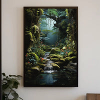 Enchanting Forest Fantasy Art National Park Poster