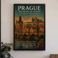 Prague The Heart of Europe Poster