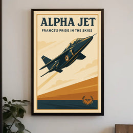Alpha Jet Frances Pride in the Skies Poster