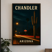 Chandler Arizona Travel Photography Realism Southwestern Desert City Vibe Wanderlust Poster