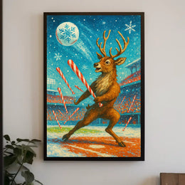 Winter Wonderland Baseball Poster