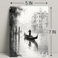Gondola In The Mist Poster