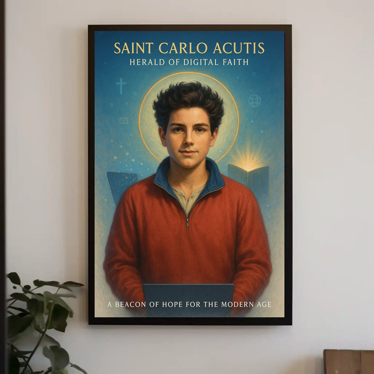 Saint Carlo Acutis Herald Of Digital Poster