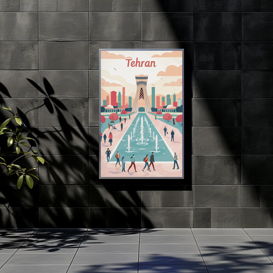 Tehran's Urban Vibes Poster