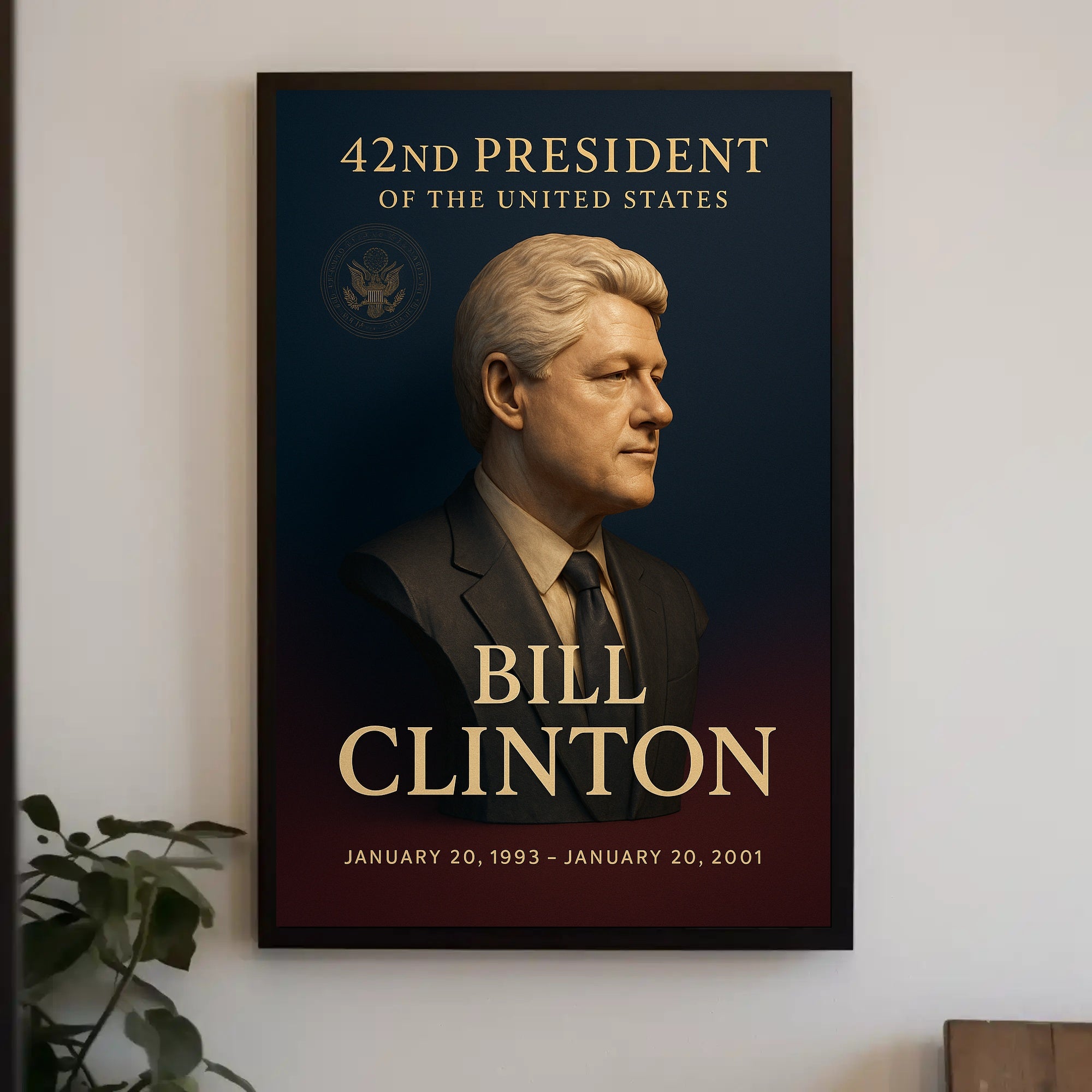 42nd President's Era Official Portrait Historical or Presidential Poster PosterGoat