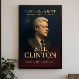 42nd President's Era Official Portrait Historical or Presidential Poster PosterGoat