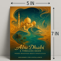 Abu Dhabi Timeless Oasis Elegance Cityscape Poster