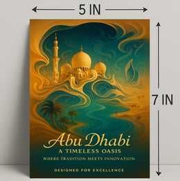 Abu Dhabi Timeless Oasis Elegance Cityscape Poster
