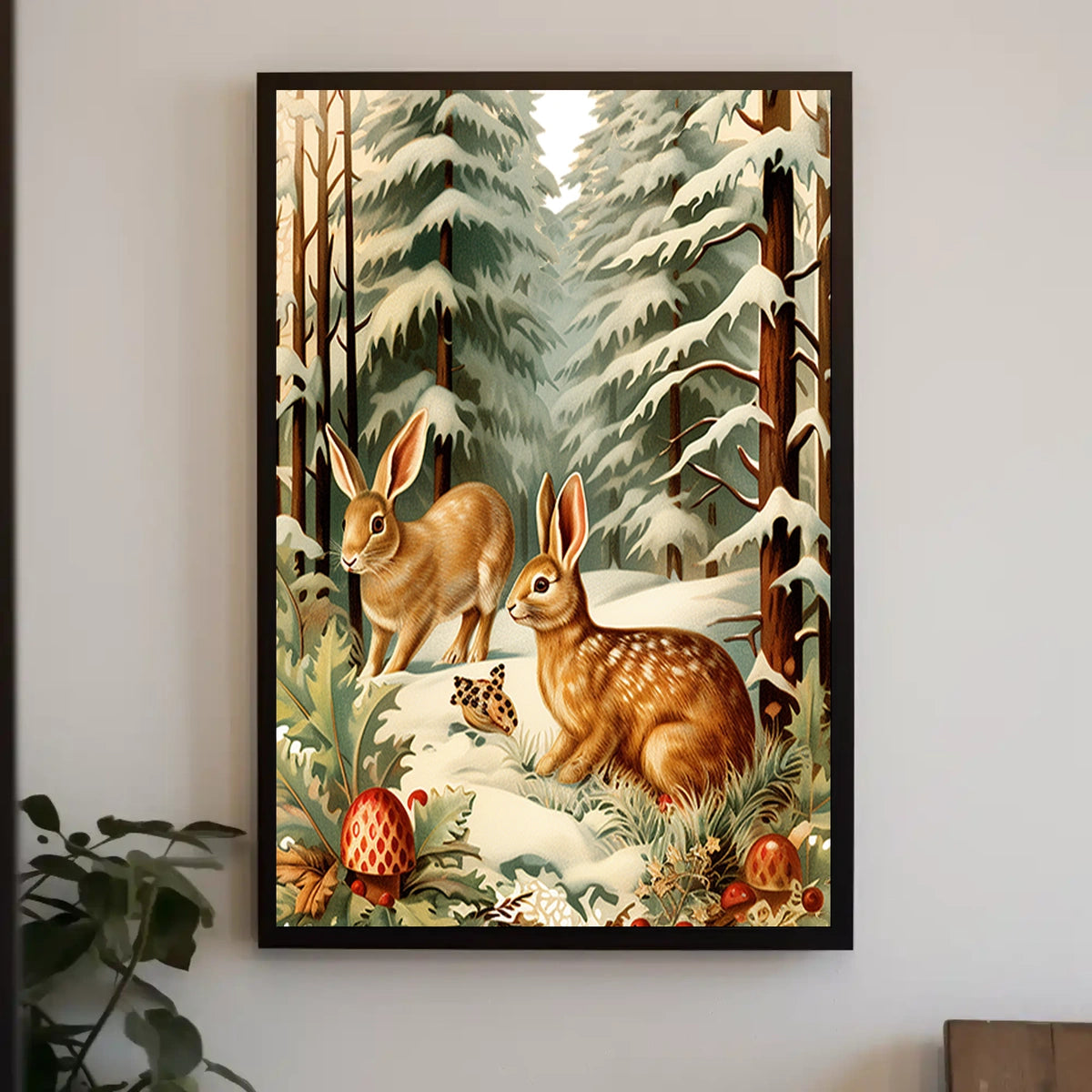 Winter Woodland Scene Poster