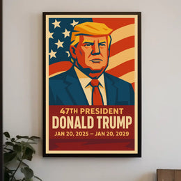 Trump Patriotic Vision Pop Art Poster