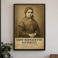 Saint Bernadette Soubirous Poster