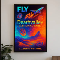 Fly to Death Valley National Park Poster