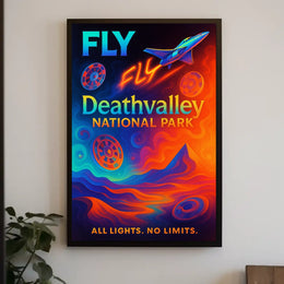 Fly to Death Valley National Park Poster
