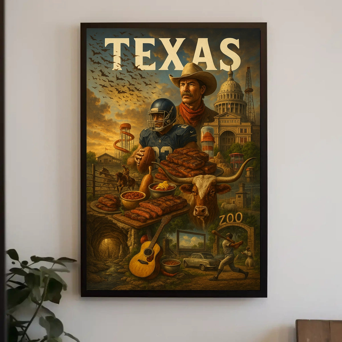 Texas Heritage Montage Poster