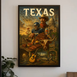 Texas Heritage Montage Poster