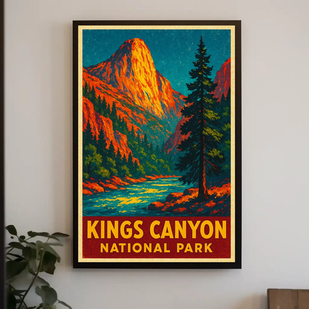 Kings Canyon Vintage Adventure Nature Lovers Poster