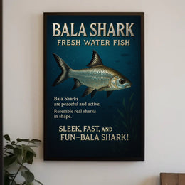 Bala Shark Freshwater Fish Poster