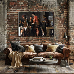 Renaissance Social Gathering Art Poster - Cultural or Heritage Poster